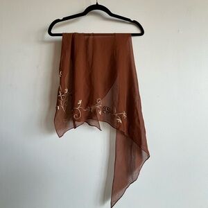 Vintage beaded semi sheer beach cover up